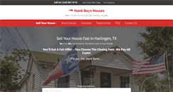 Desktop Screenshot of hankbuyshouses.com